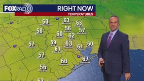 Houston weather: Mild Tuesday morning in the 60s
