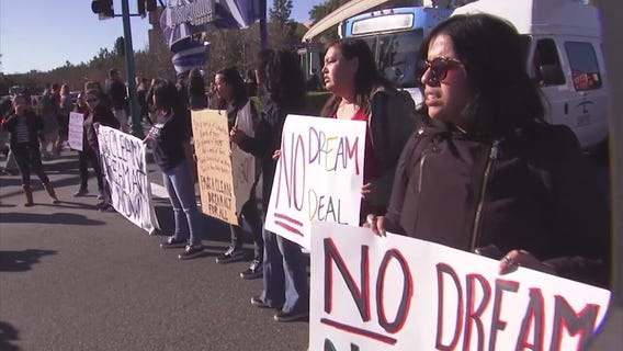 DACA supporters stage protest at Disneyland entrance
