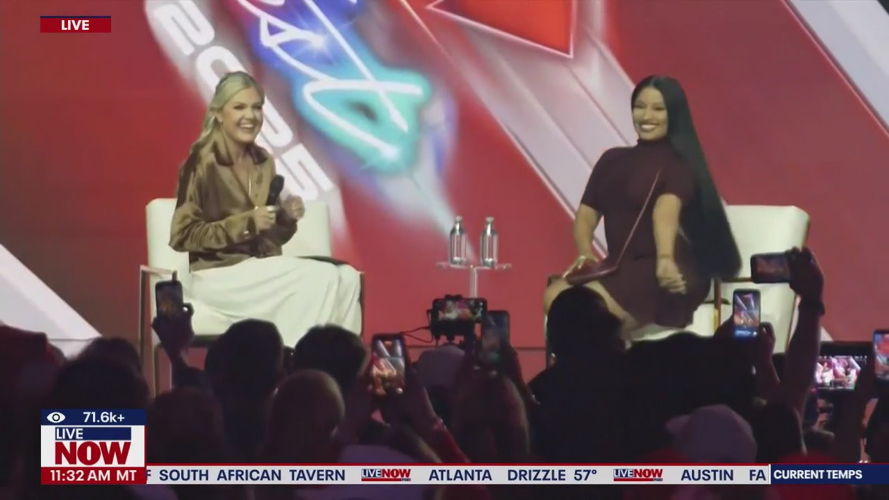 Nicki Minaj joins Erika Kirk at TPUSA's AmericaFest