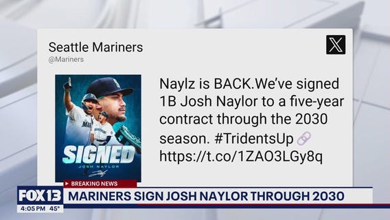 Mariners re-sign slugger Josh Naylor through 2030
