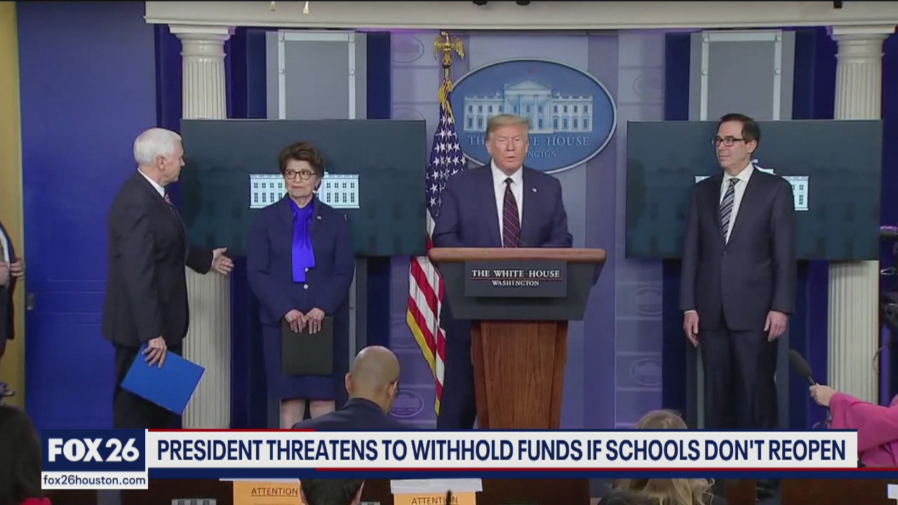 The push to get schools open in the fall