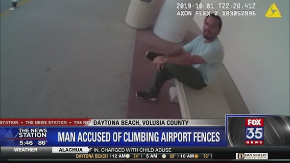 Man shuts down Daytona Beach airport after scaling fences