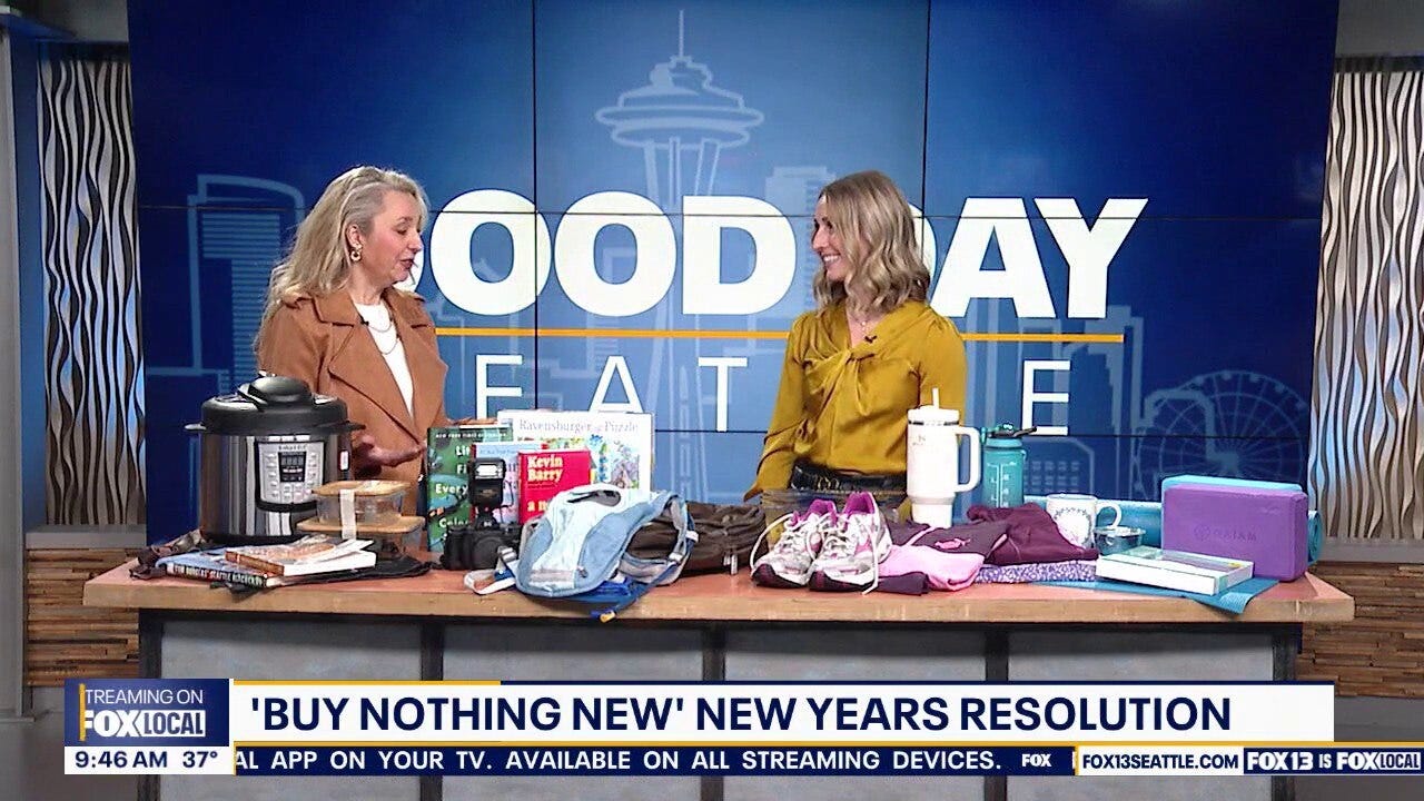 "Buy Nothing New" resolutions with Evergreen Goodwill