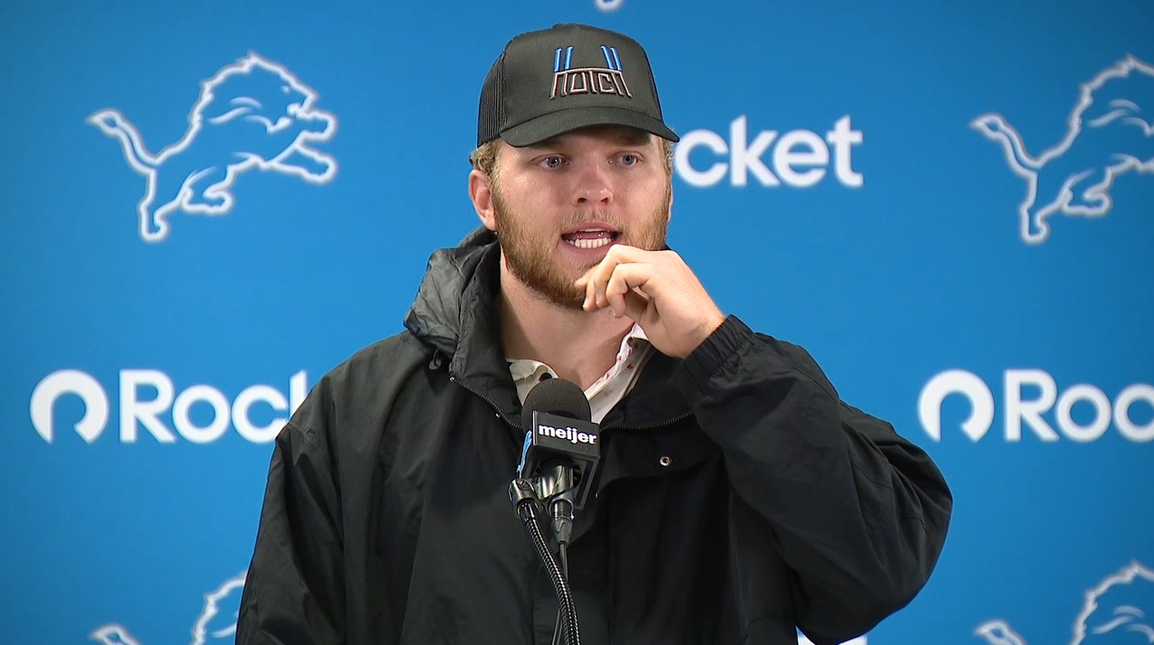 WATCH - Jennifer Hammond reports from Allen Park where Aidan Hutchinson addressed the media to talk about being cleared for football activities