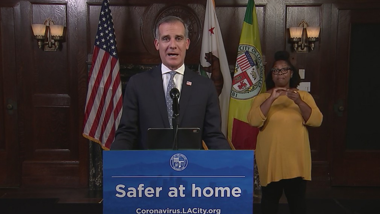 LA Mayor pleading with public to 'be smart, stay apart' in hopes of slowing virus spread