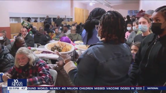 Giving thanks and giving back as folks gather in Spring Garden for pre-Thanksgiving meal, fellowship