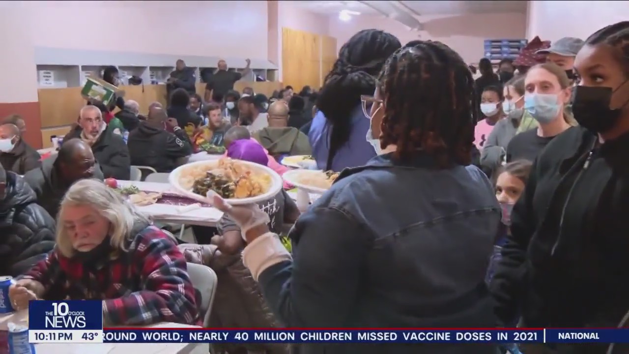 Giving thanks and giving back as folks gather in Spring Garden for pre-Thanksgiving meal, fellowship