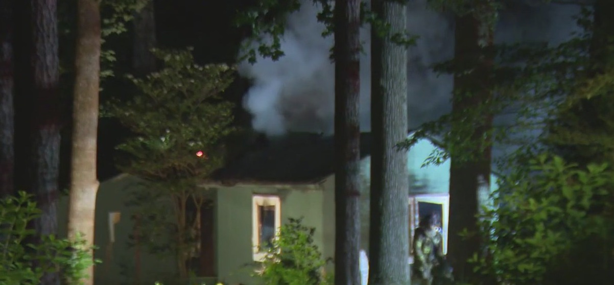 DeKalb County home catches fire