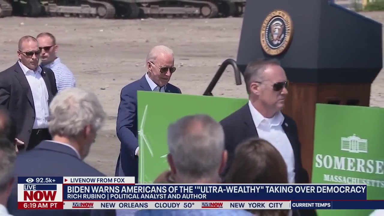 Biden warns in farewell address of ultrarich in US