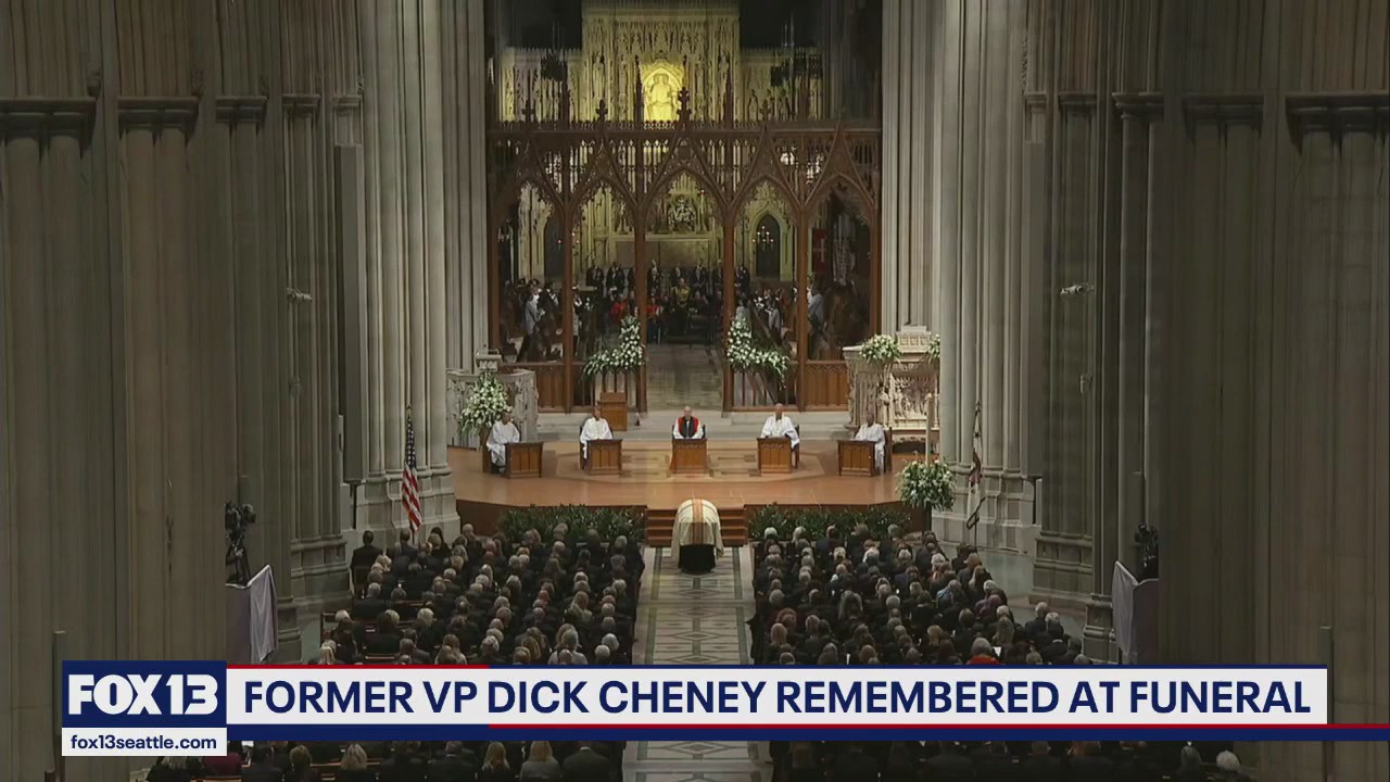 Presidents Biden and Bush honor former Vice President Dick Cheney at Washington funeral