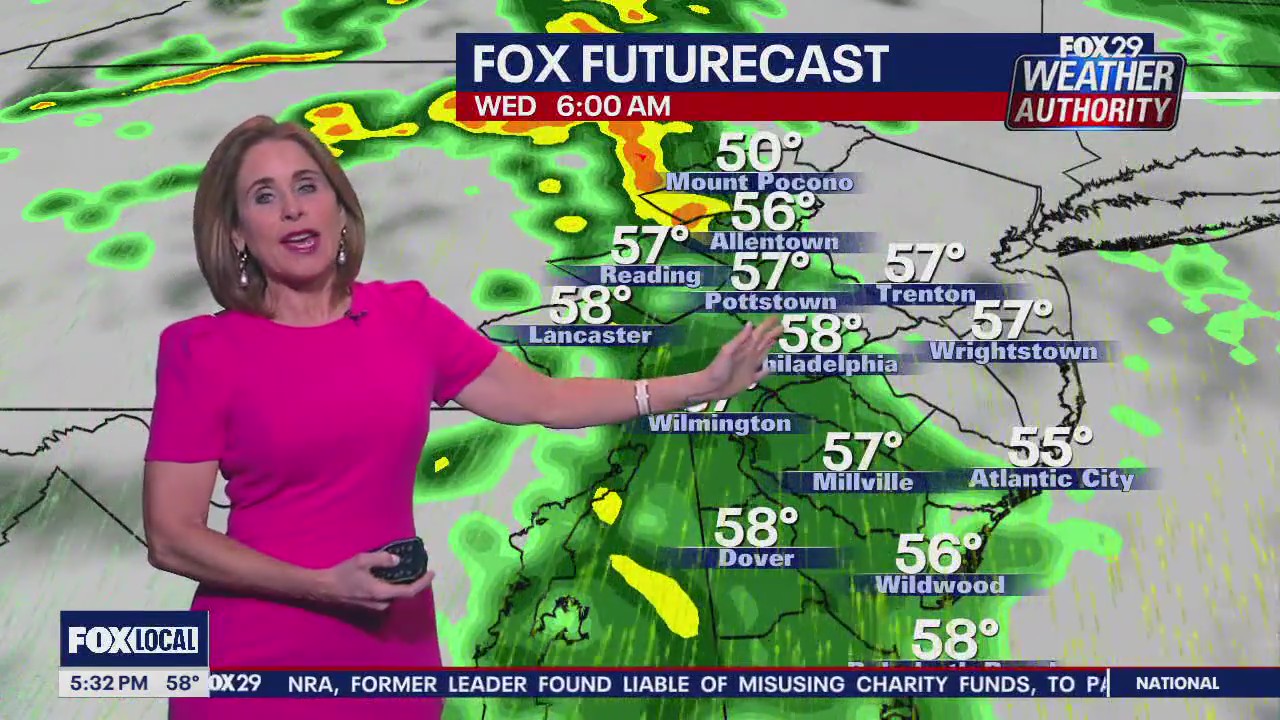 Weather Authority: Monday 5pm forecast