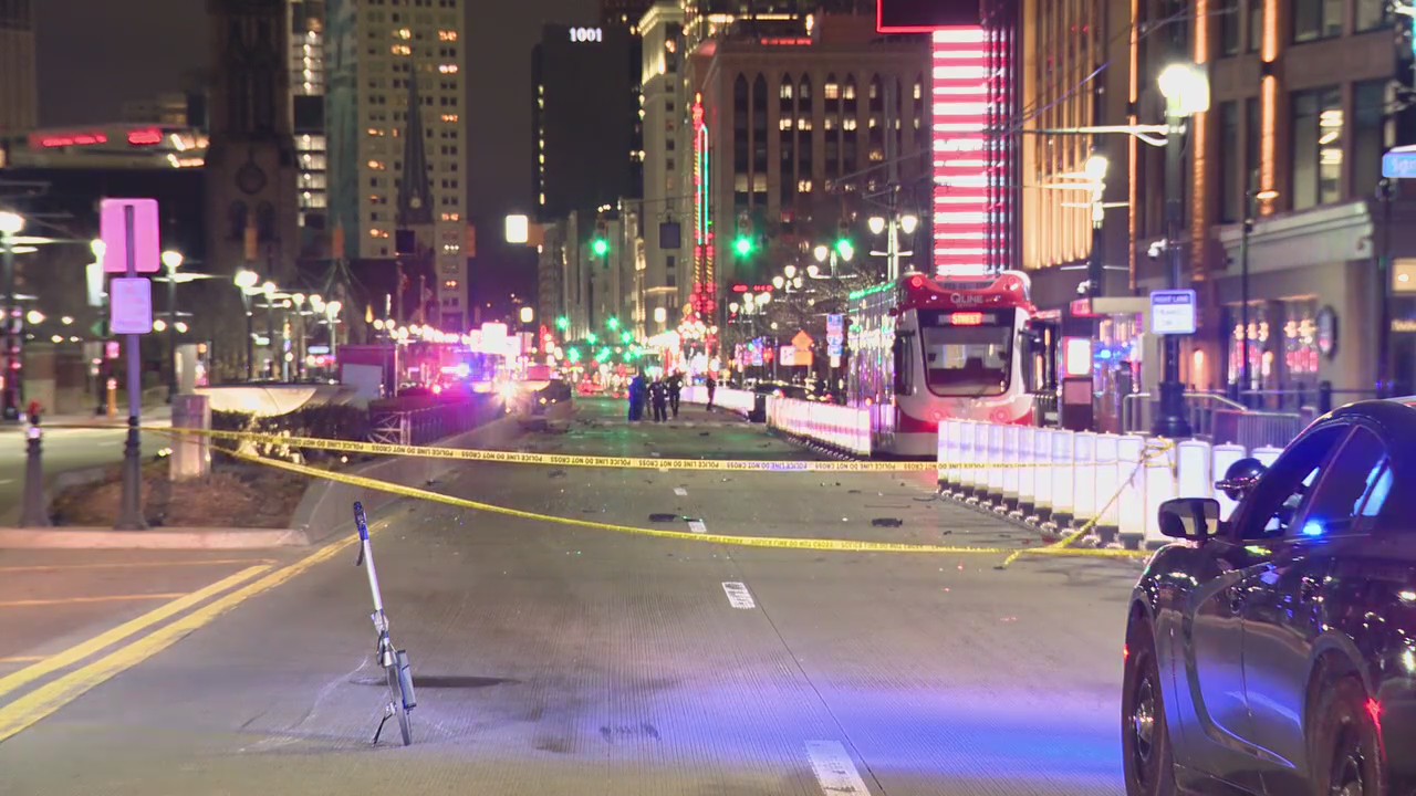 Pedestrian killed, 2 injured in crash on Woodward