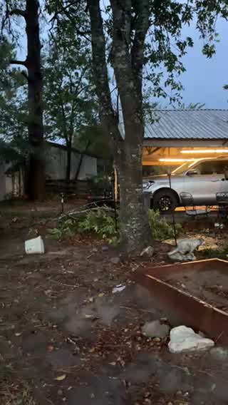 Grimes County storm damage on Oct. 25, 2025