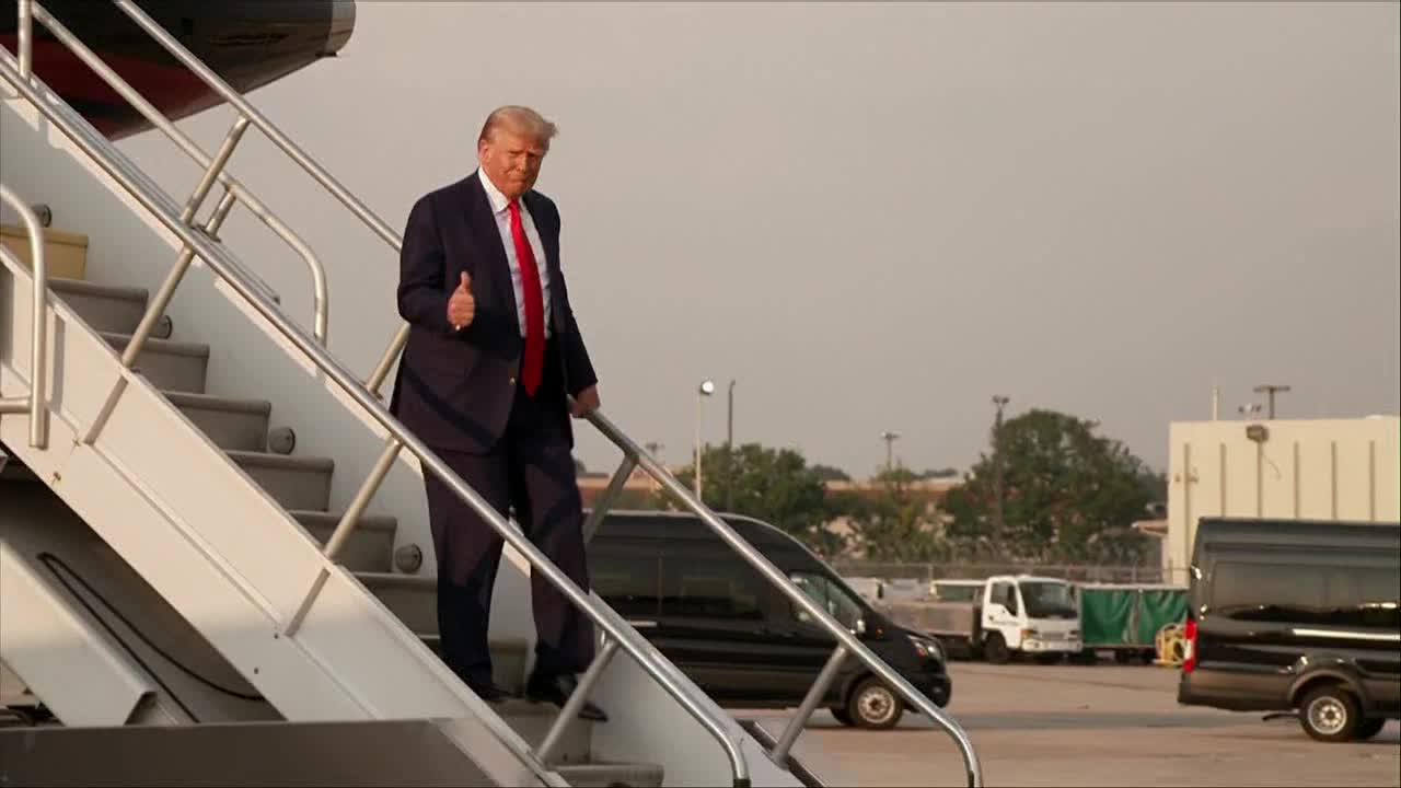 Trump lands in Atlanta, surrenders at Fulton County Jail | FOX 5 Atlanta