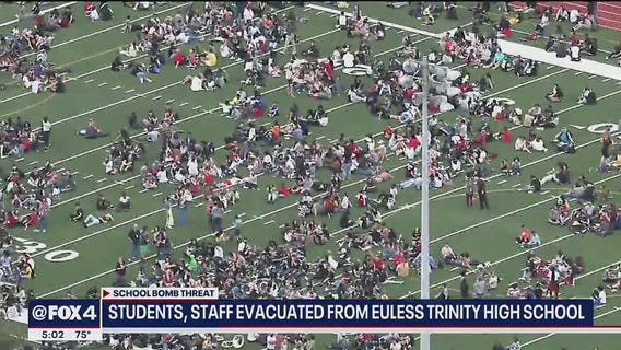 Euless Trinity High students evacuated after bomb threat, police say