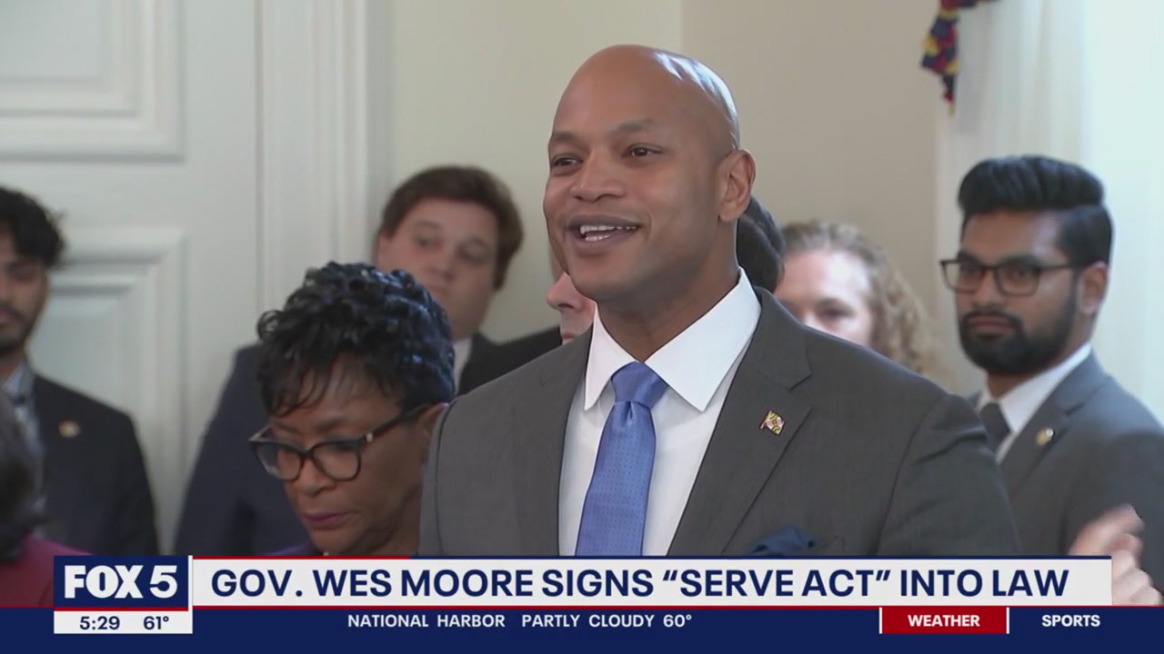 Maryland Governor Wes Moore signs 'Serve Act' into law | FOX 5 DC