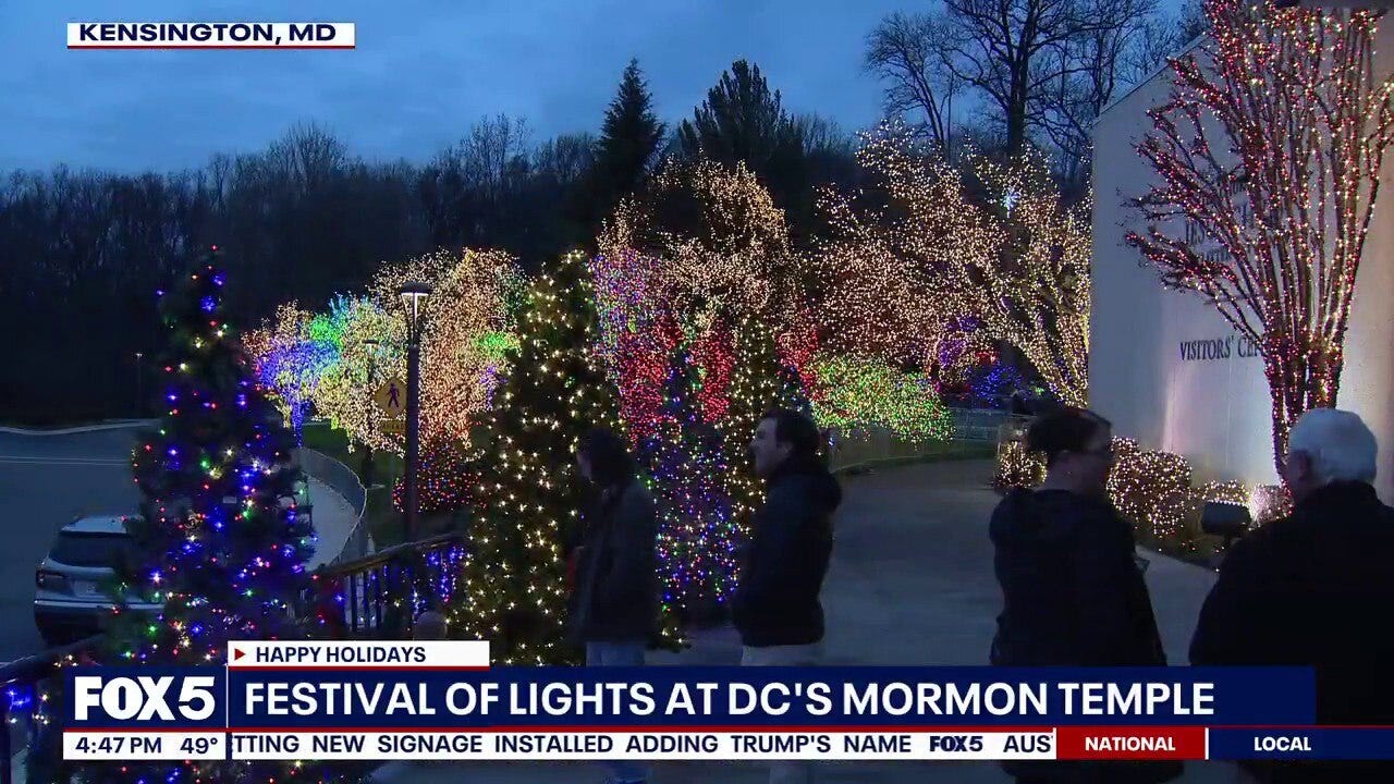 Festival of Lights at D.C.'s Mormon Temple