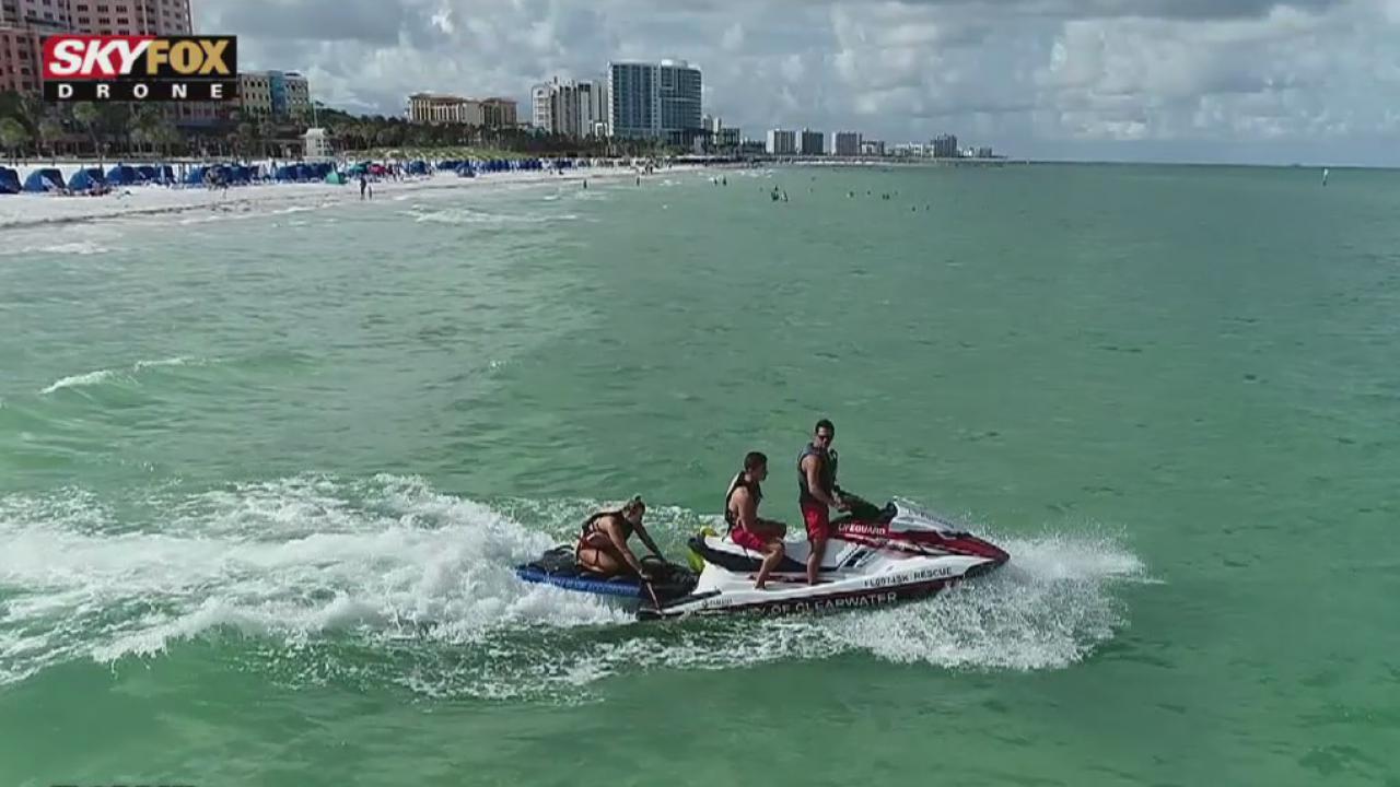 Drone Zone: Clearwater Beach lifeguards