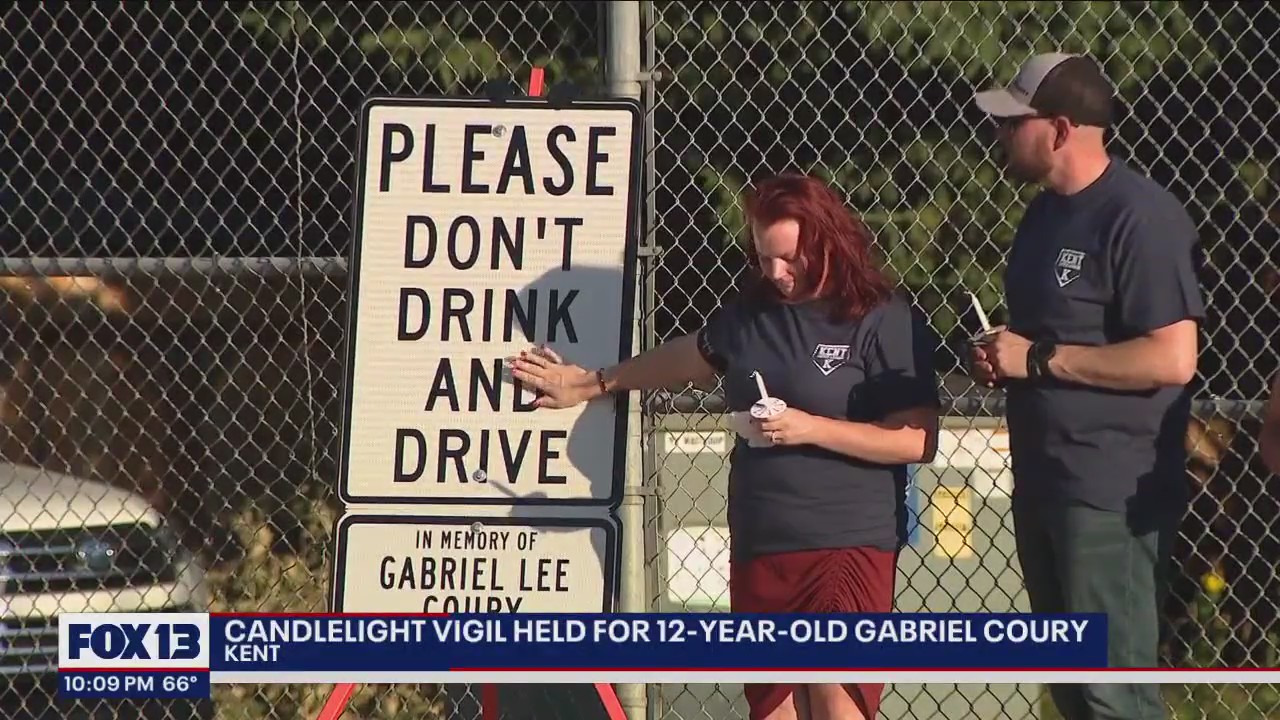 Candlelight vigil held for 12-year-old killed by alleged drunk driver