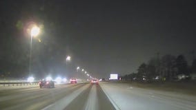 Some slick roads after snow in Metro Detroit
