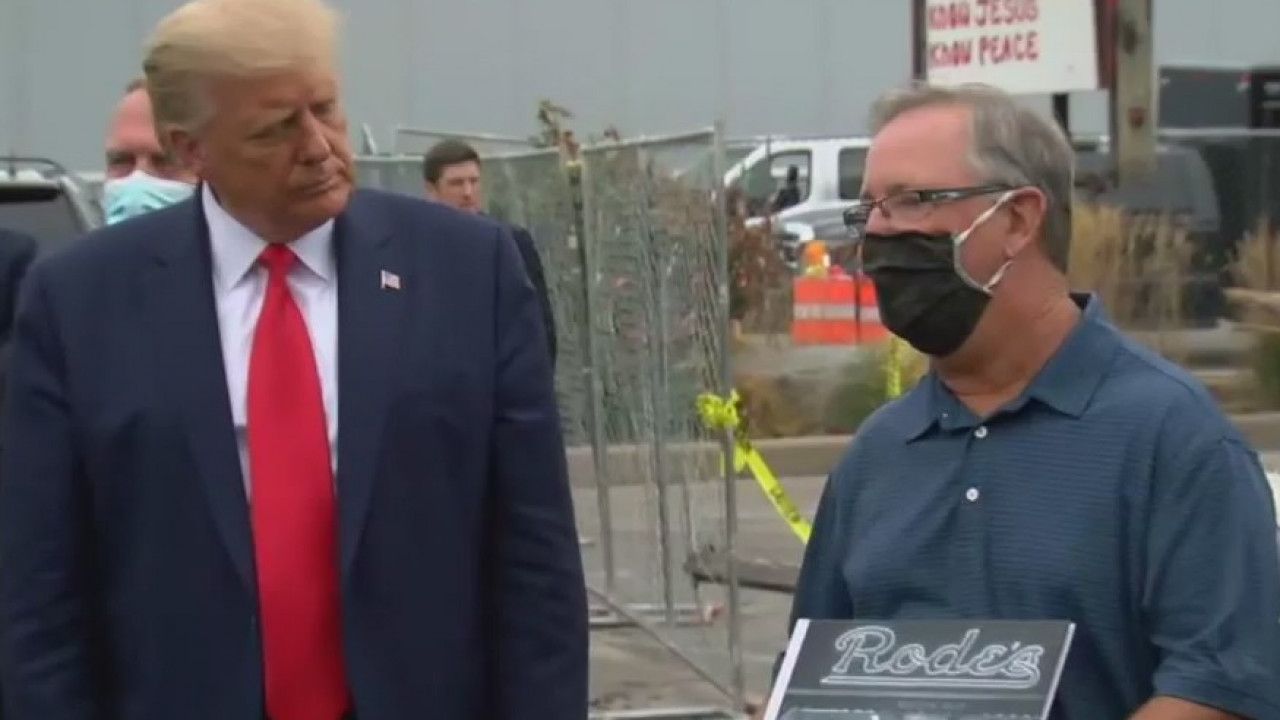 In Kenosha, President Trump calls violence 'domestic terror,' 'anti-American'