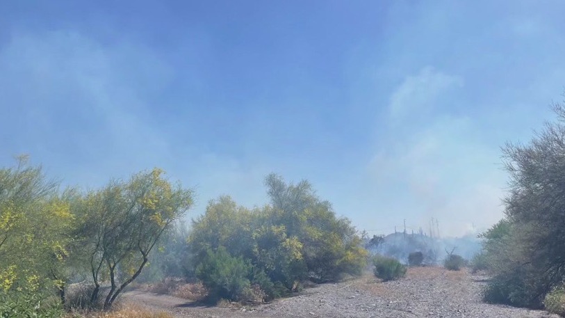 2 brush fires blaze the northeast Valley Saturday | FOX 10 Phoenix