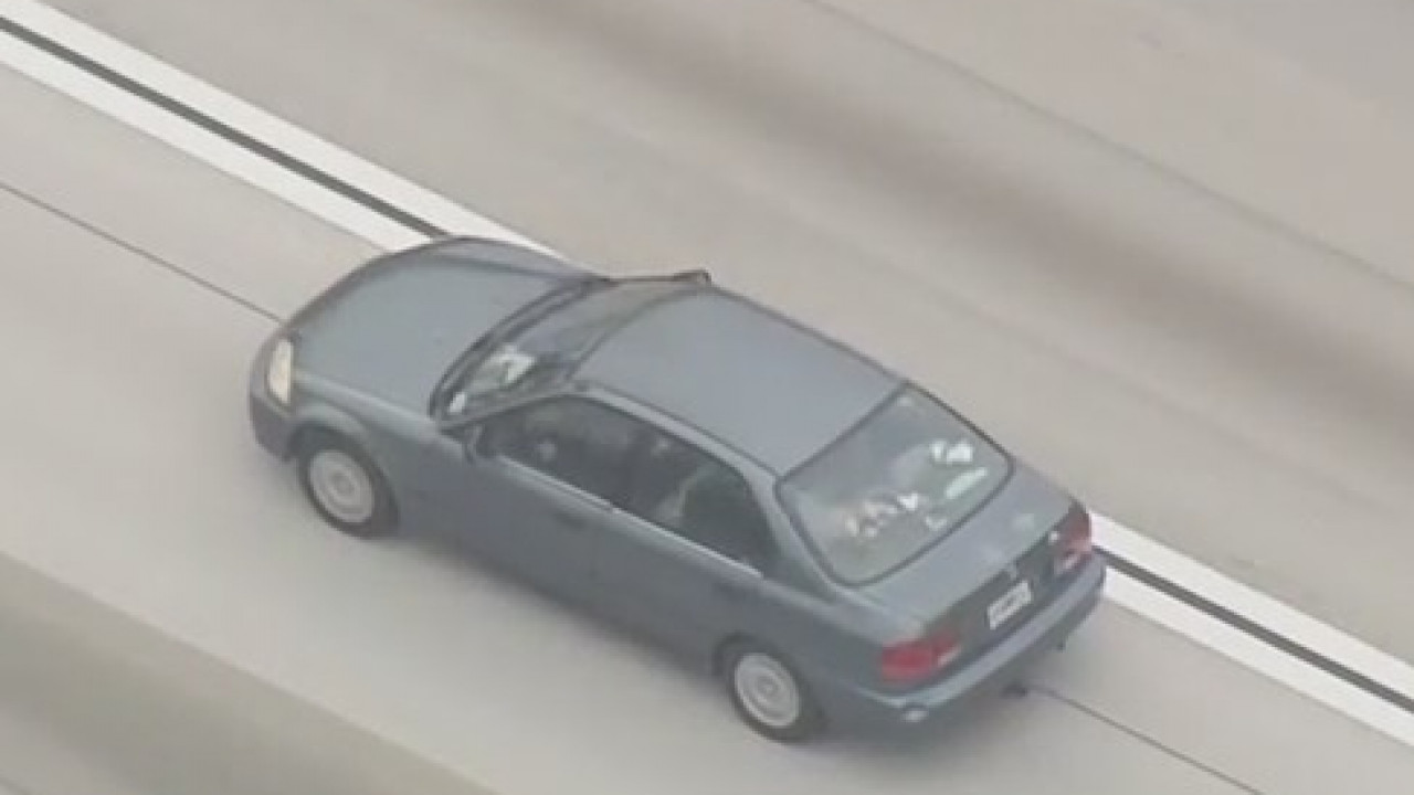 Person suspected of driving stolen car leads authorities on multiple-county chase across SoCal
