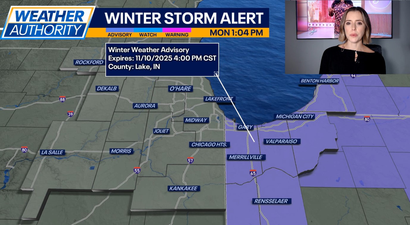 Chicago weather: Winter weather advisory continues in NW Indiana as lake effect snow lingers