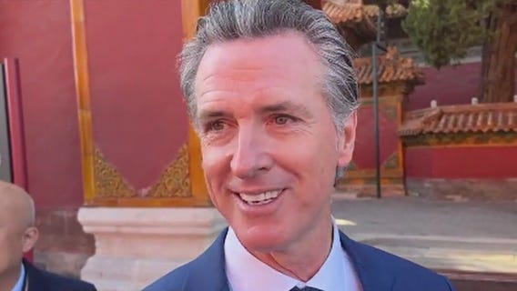Newsom visits China's Forbidden City, Great Wall