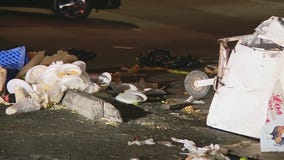 Truck crashes into food stand in Boyle Heights
