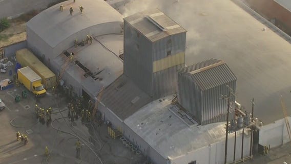 Crews battling structure fire in South LA