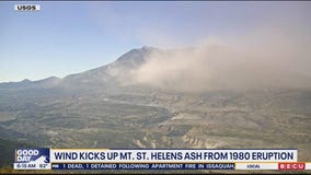 Wind kicks up Mt. St. Helens ash from 1980 eruption