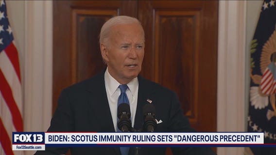 Biden: SCOTUS immunity ruling sets 'dangerous precedent'