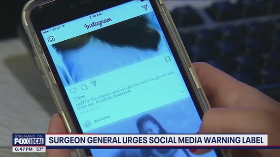 Surgeon General urges social media warning label