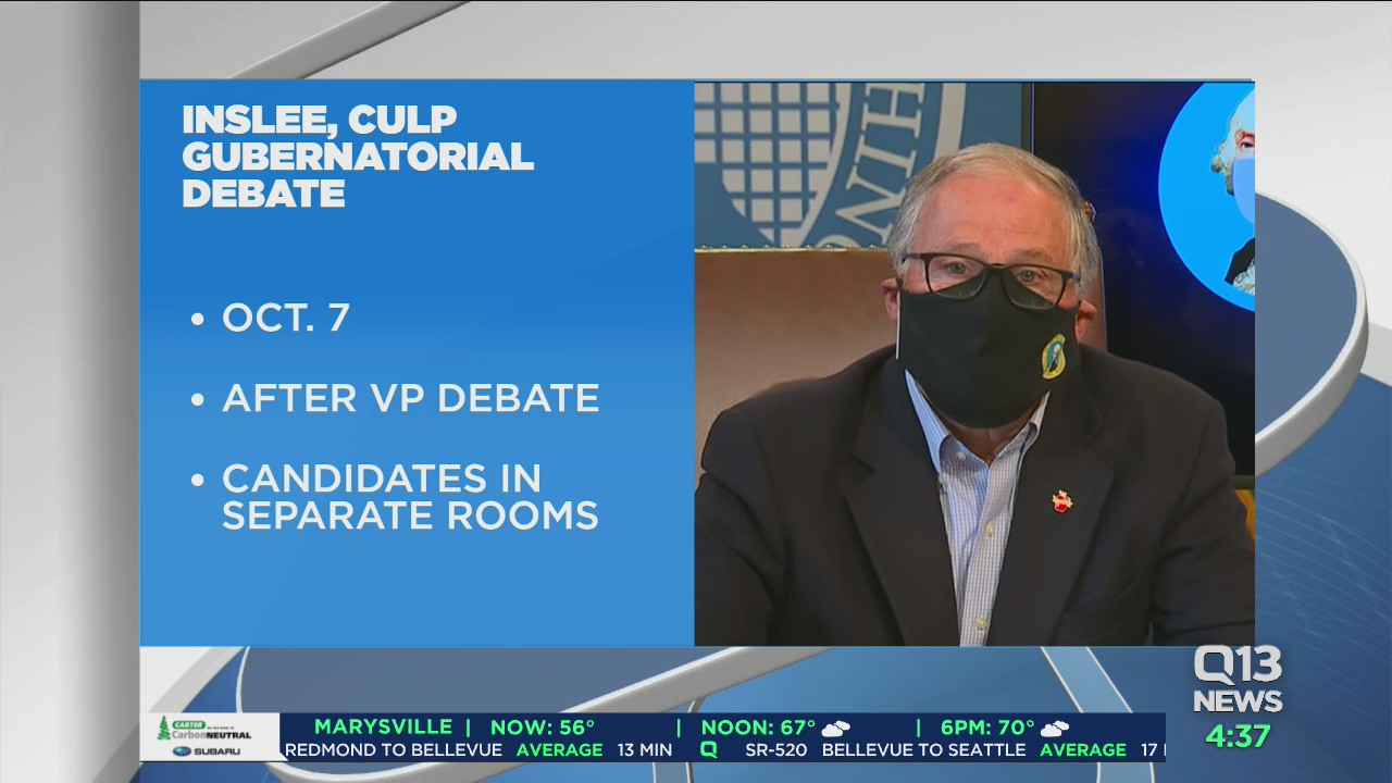 Inslee, Culp agree to televised gubernatorial debate on Oct. 7