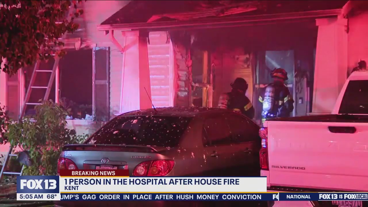 1 hurt in Kent house fire | FOX 13 Seattle