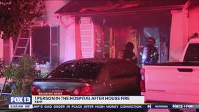 1 hurt in Kent house fire