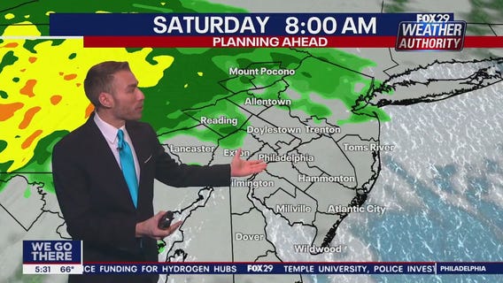 Weather Authority: 5 p.m. Friday forecast