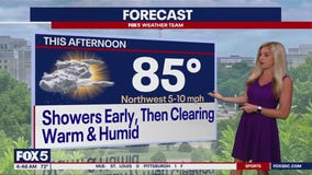 DC weather: Warm, humid Wednesday with early showers