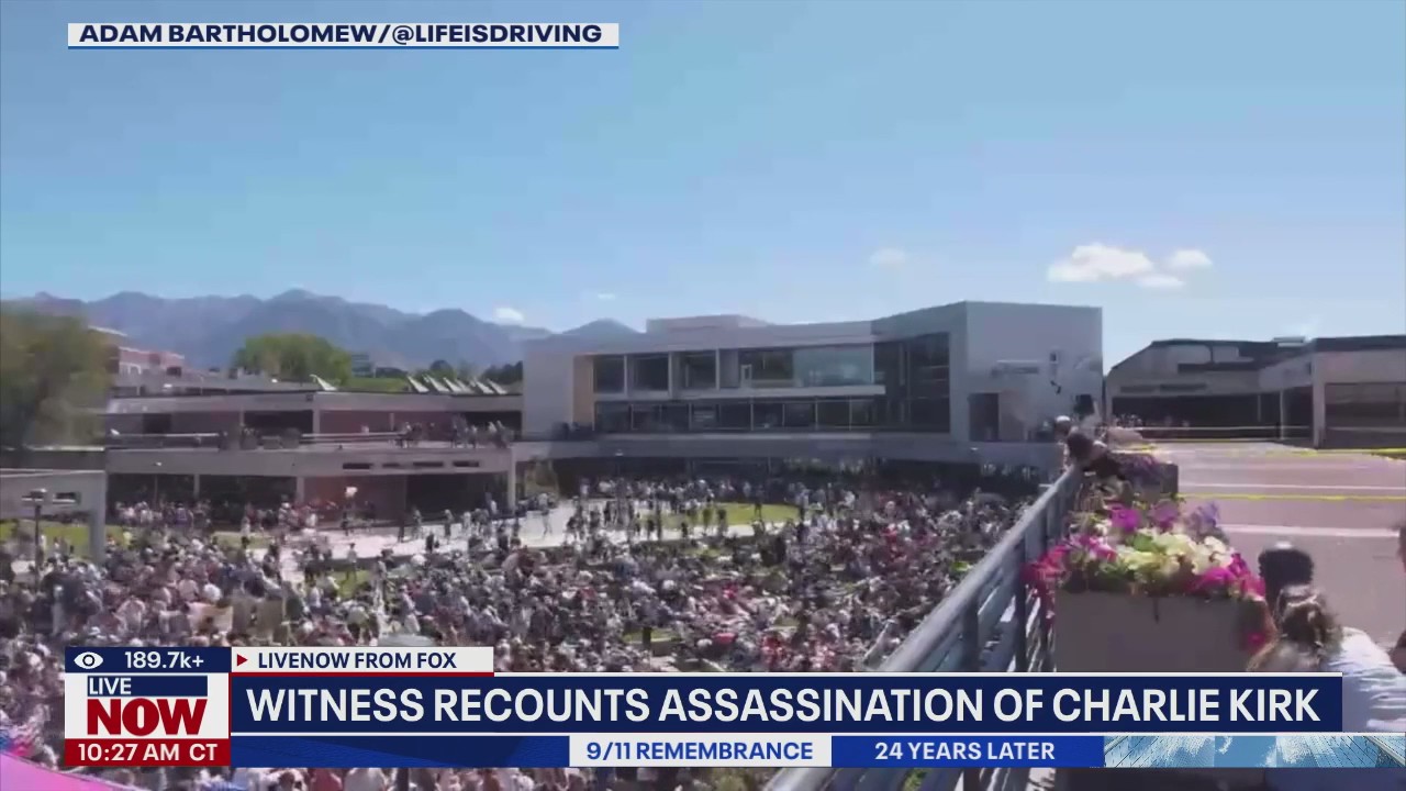 Charlie Kirk assassination: Witness recounts shooting