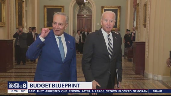 President Biden meets with Senate Democrats on budget talks