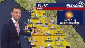 Tampa weather | Warming up for the weekend