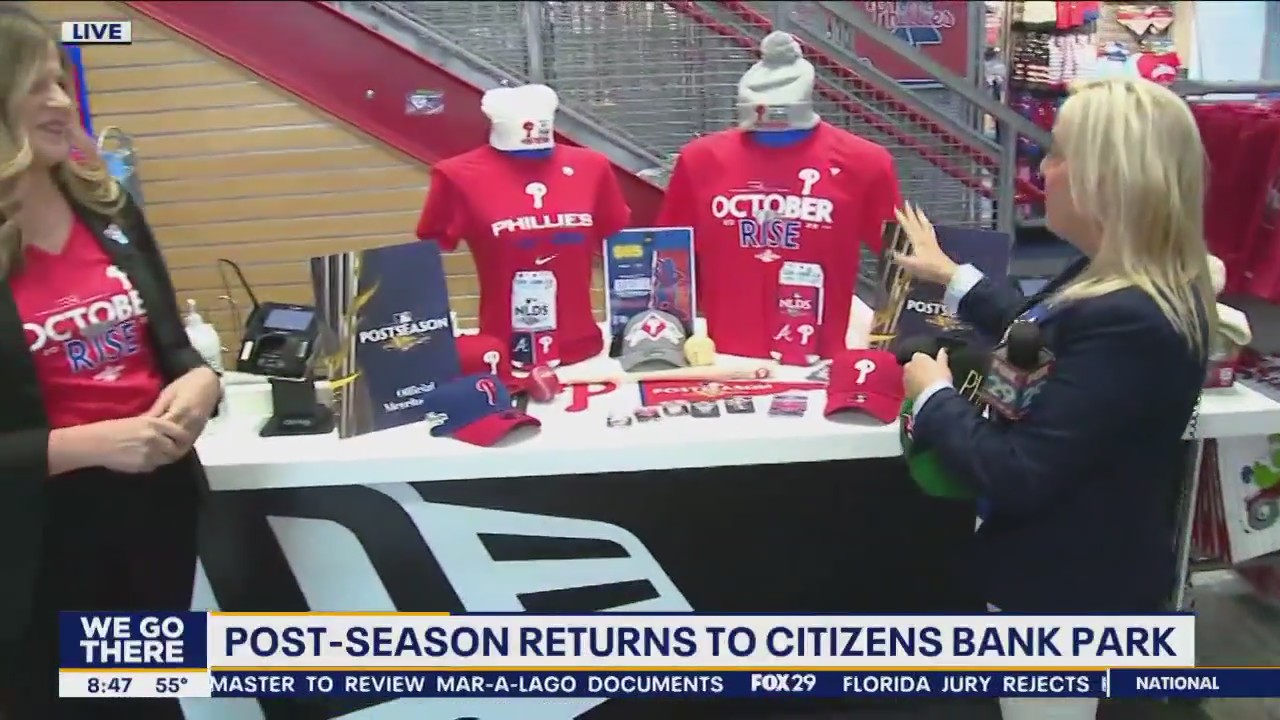 Phillies post-season gear returns to Citizens Bank Park