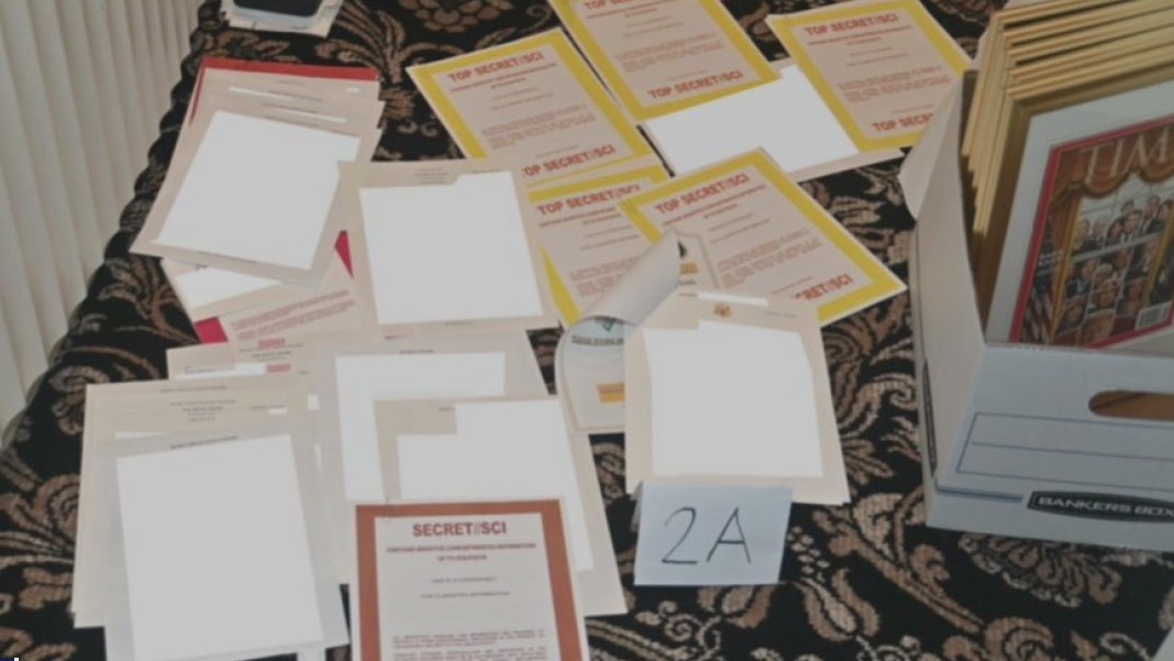 Trump FBI Raid: DOJ releases photo of seized documents