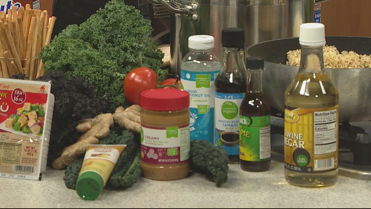 Making a healthy bowl for Meatless Monday