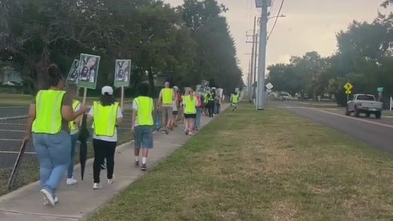 Vigil held for teen killed on way to school ten years ago