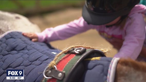 Minnesota horse therapy center helping children with special needs looks to add year-round services