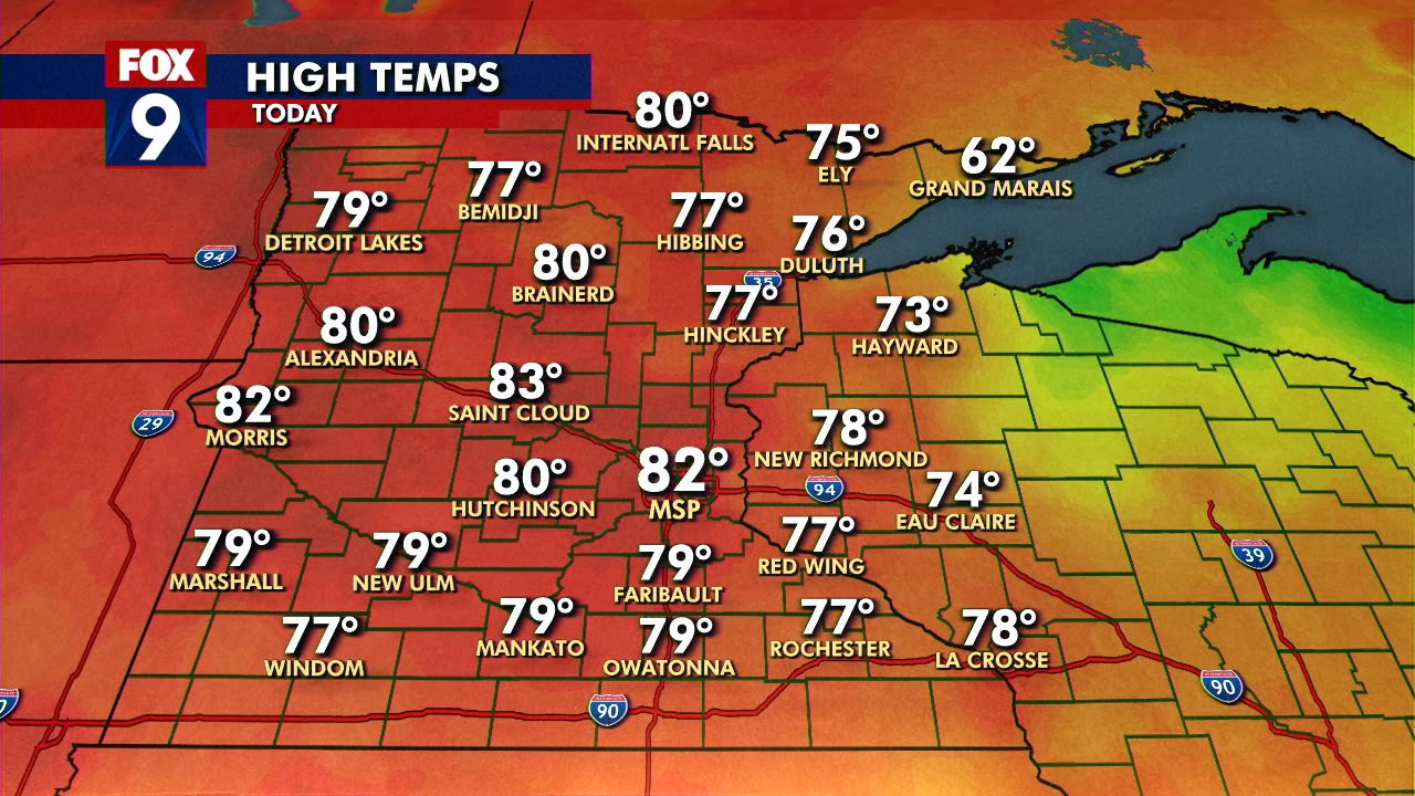 Minnesota weather: Heat climbs over week