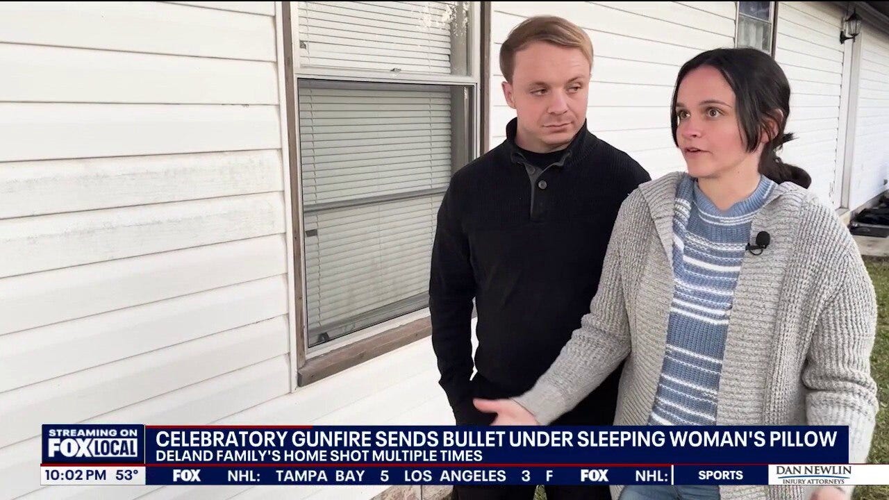 Celebratory gunfire on New Year’s Eve sends bullet into family’s bed