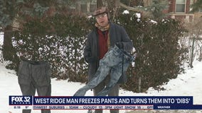 West Ridge man freezes pants to make his own 'dibs'